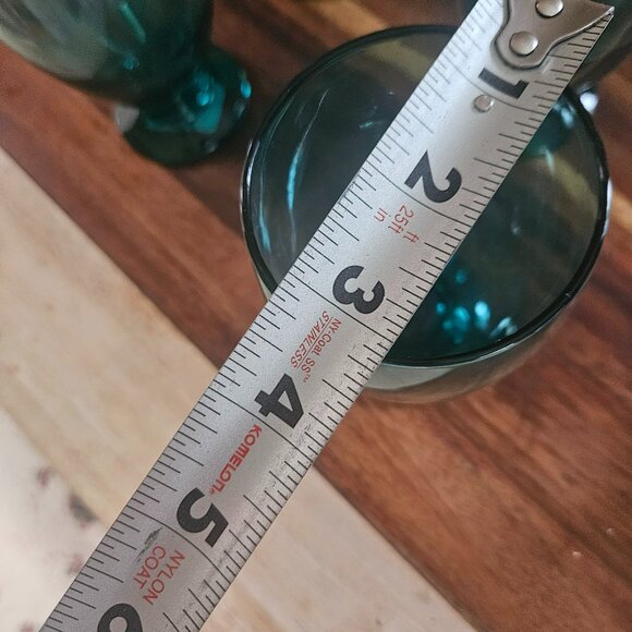cristar aqua blue rare set of four goblets or glasses great condition - Picture 6 of 7